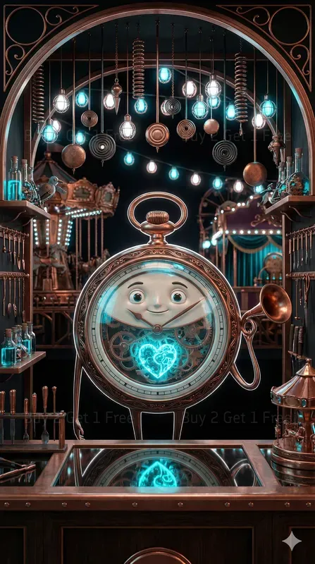 Dual Clockwork Carnival 3D Posters