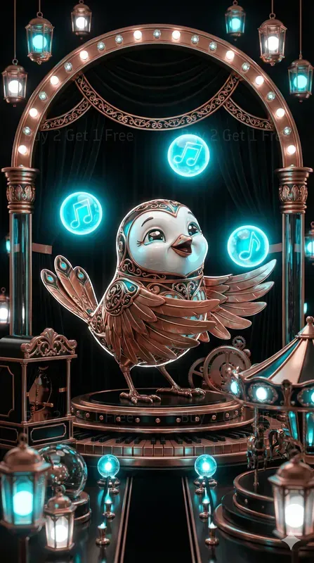 Dual Clockwork Carnival 3D Posters