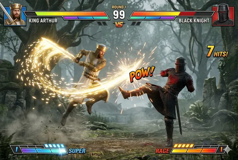 Arcade Fighting Game Screenshots
