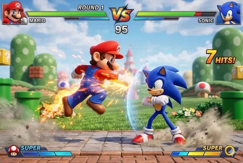 Arcade Fighting Game Screenshots