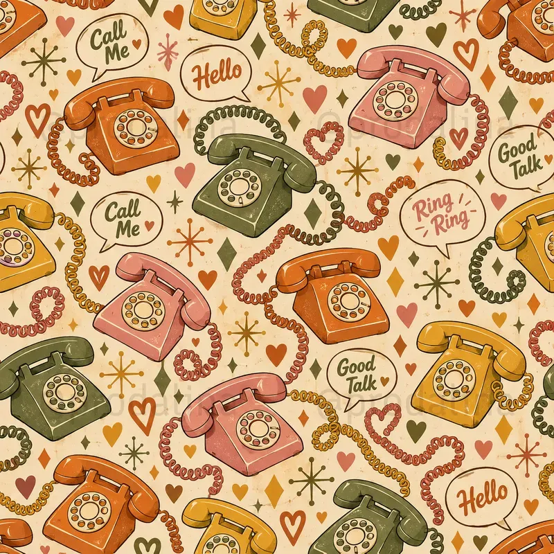 Gen X Nostalgia Seamless Patterns