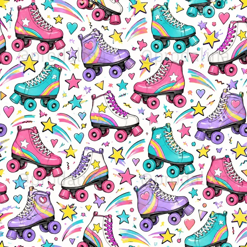 Gen X Nostalgia Seamless Patterns