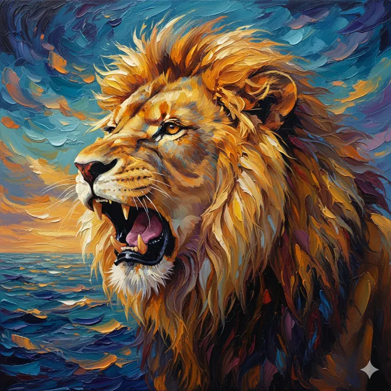 Vibrant Oil Paintings Textured Wall Art