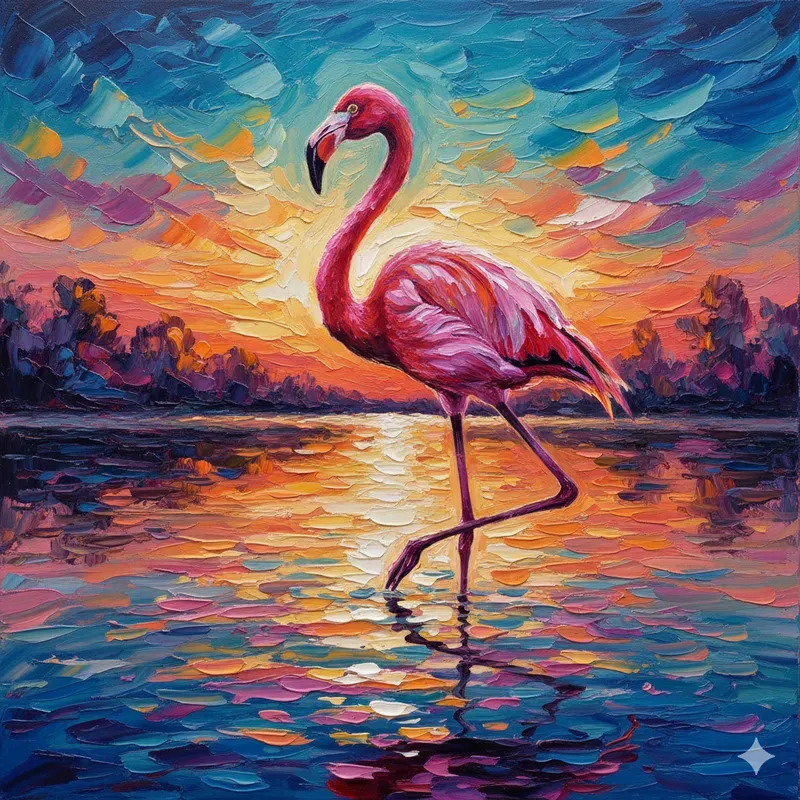 Vibrant Oil Paintings Textured Wall Art