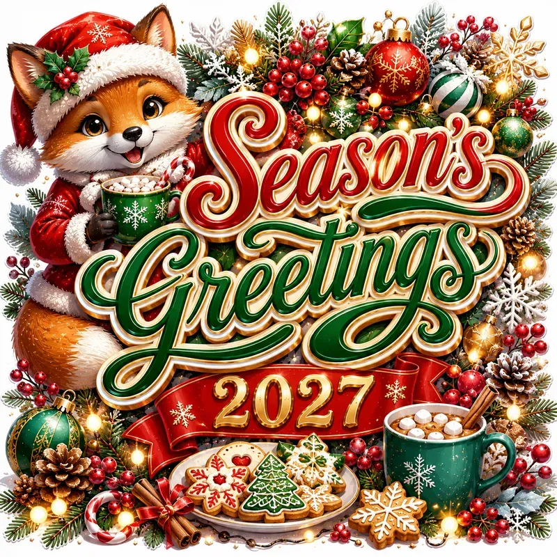 Festive Christmas Typographies 2027