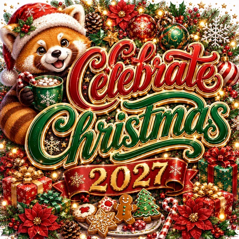 Festive Christmas Typographies 2027