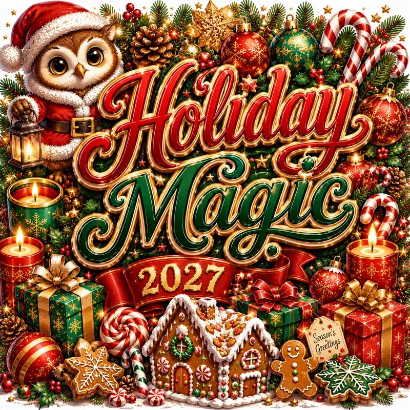 Festive Christmas Typographies 2027