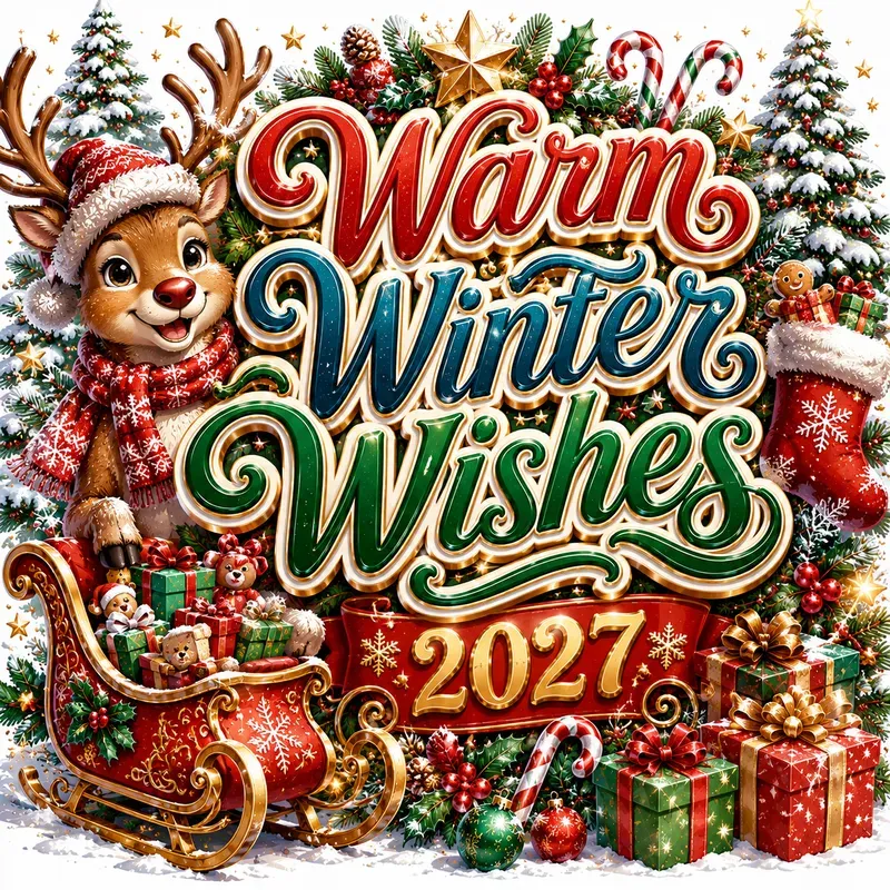 Festive Christmas Typographies 2027