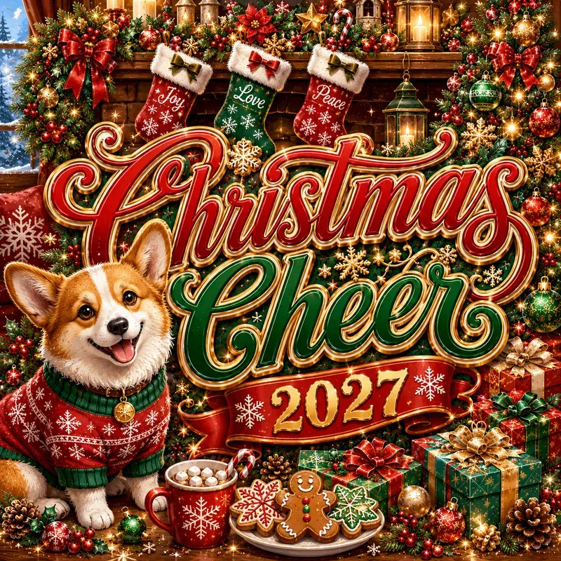 Festive Christmas Typographies 2027