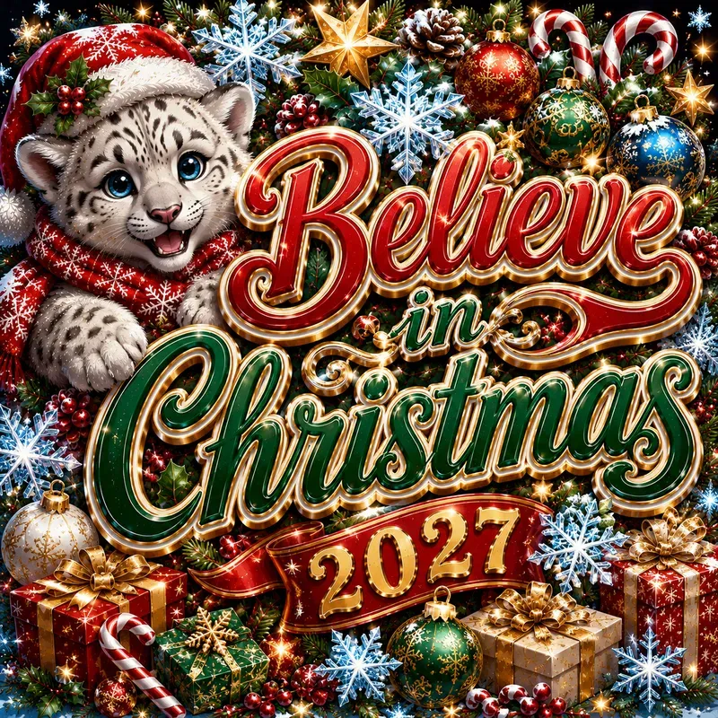 Festive Christmas Typographies 2027