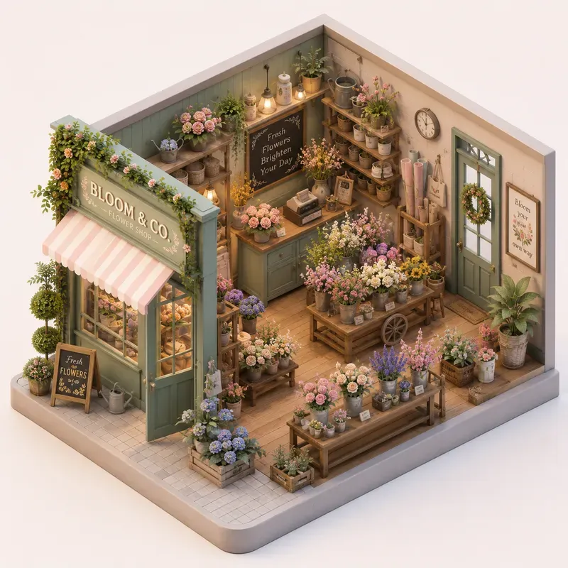3D Cute Miniature Dioramas