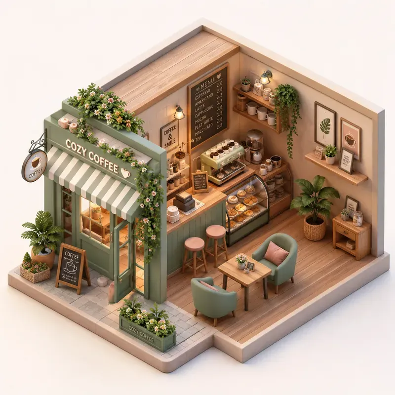 3D Cute Miniature Dioramas
