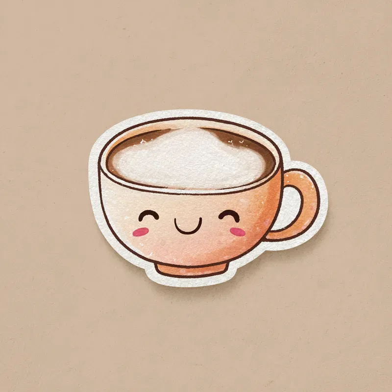 Whimsical Cute Illustrations With Face