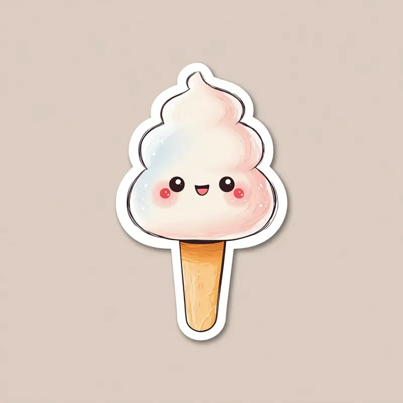 Whimsical Cute Illustrations With Face