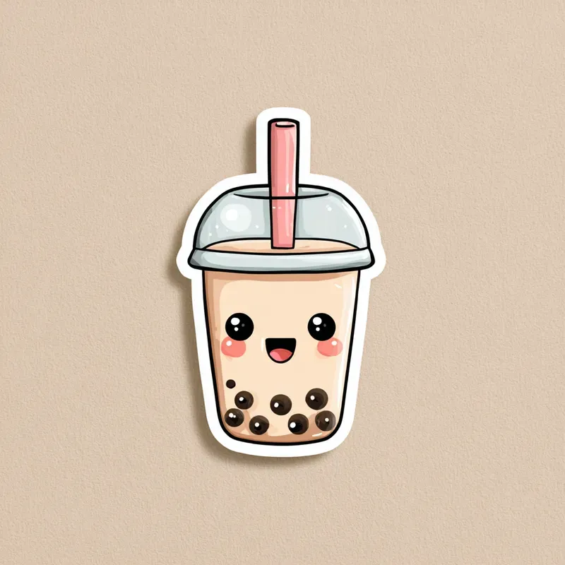 Whimsical Cute Illustrations With Face