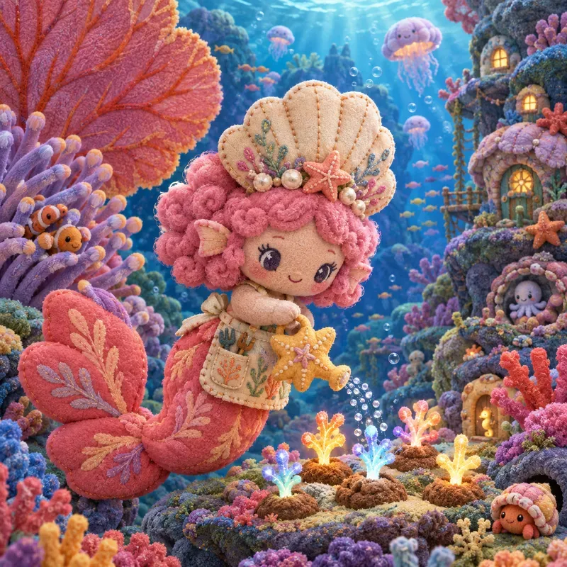Mermaid Adventure Plush Toy Generator