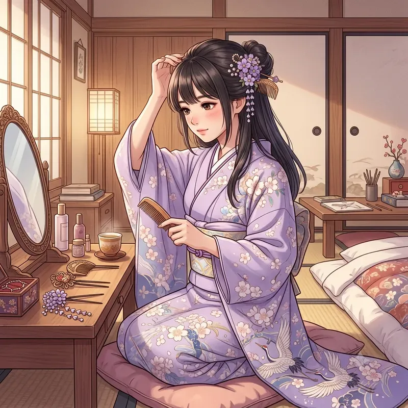 Japanese Kimono Anime Portraits