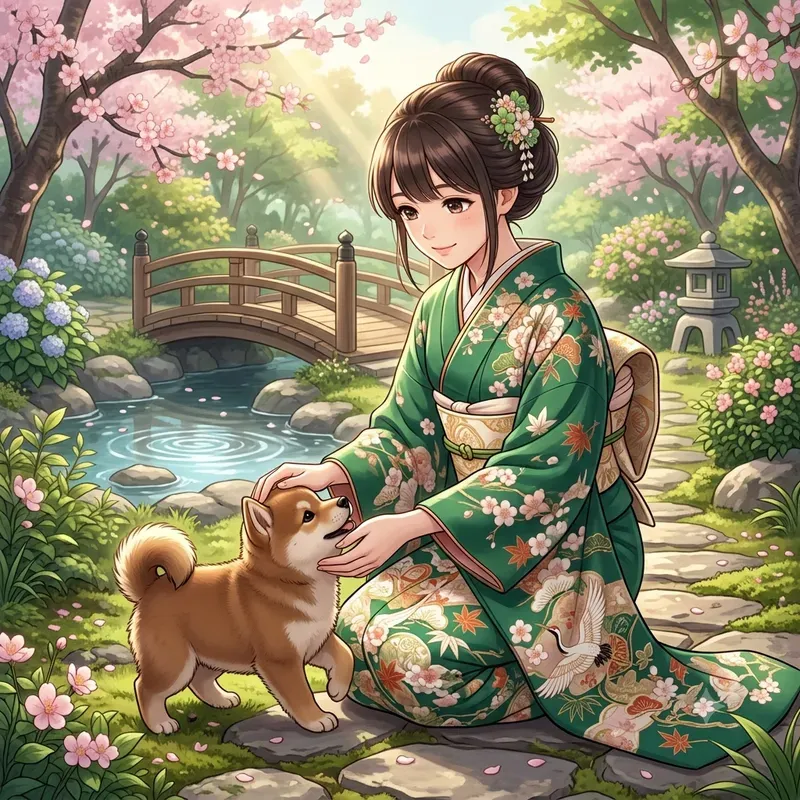 Japanese Kimono Anime Portraits