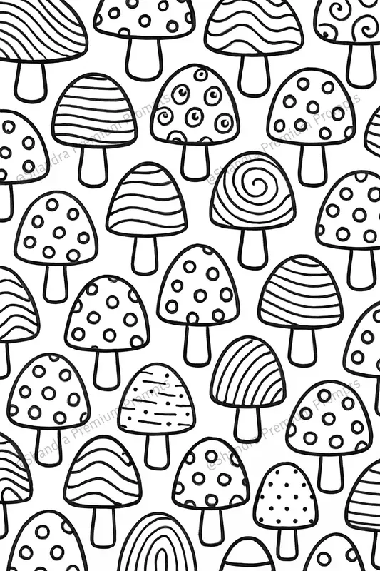 Doodle Art Satisfying Patterns Coloring