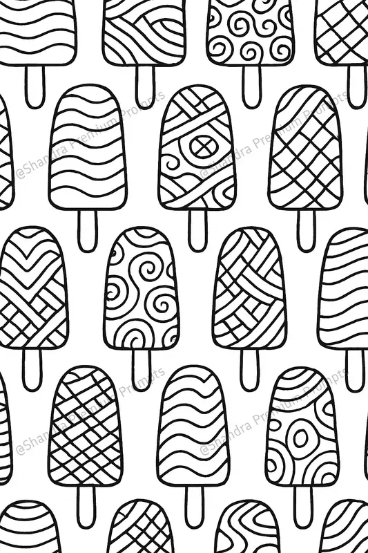 Doodle Art Satisfying Patterns Coloring