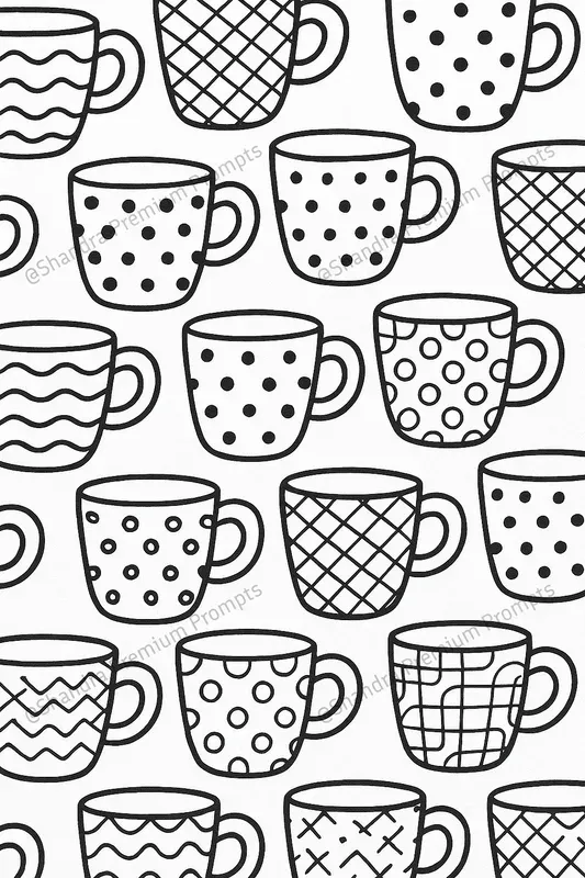 Doodle Art Satisfying Patterns Coloring