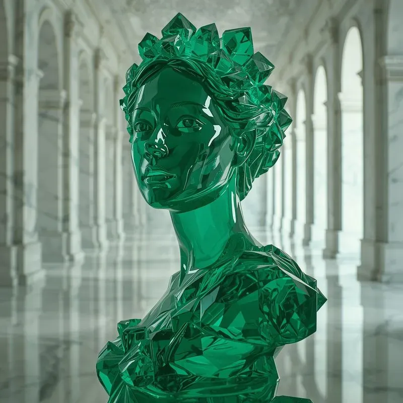 Crystal Aura Girls Busts Luxury Interiors