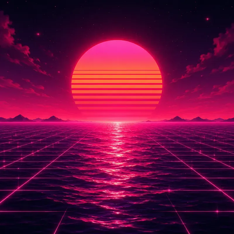 Synthwave Horizon Poster Packs