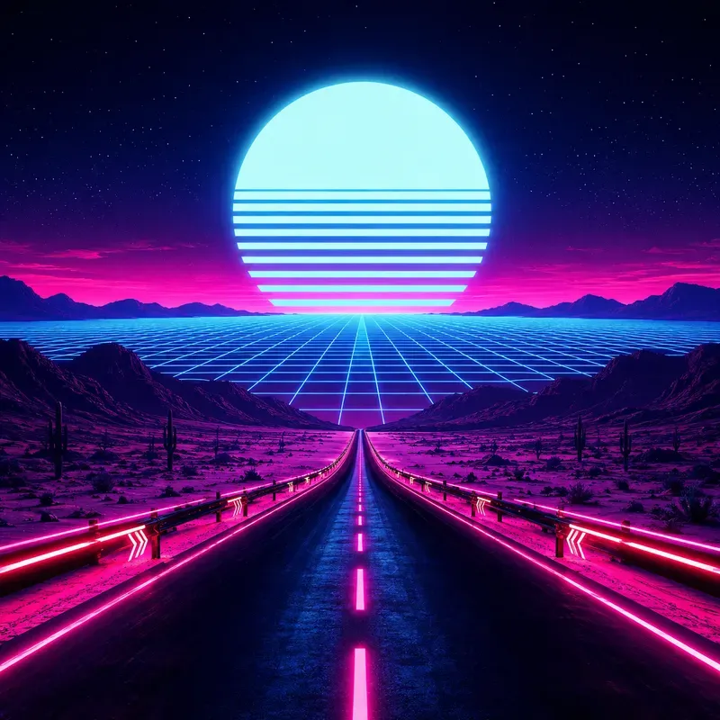 Synthwave Horizon Poster Packs