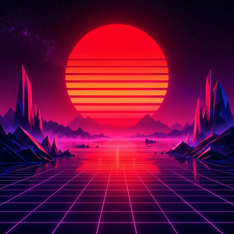 Synthwave Horizon Poster Packs