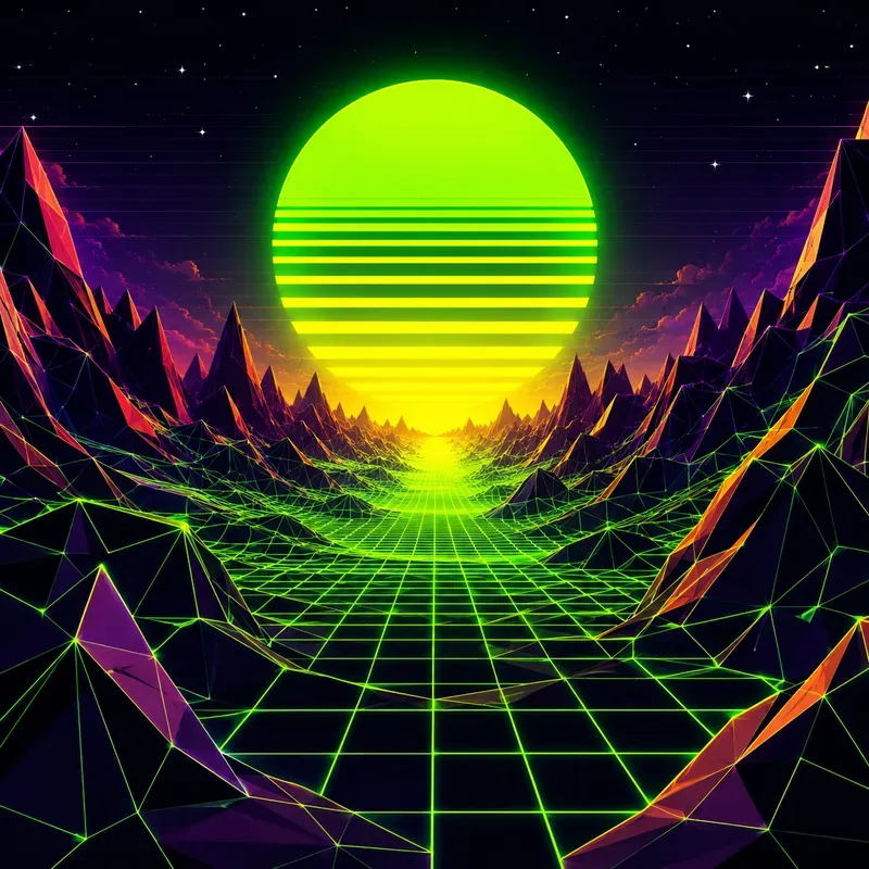 Synthwave Horizon Poster Packs