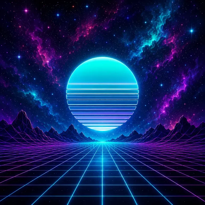 Synthwave Horizon Poster Packs
