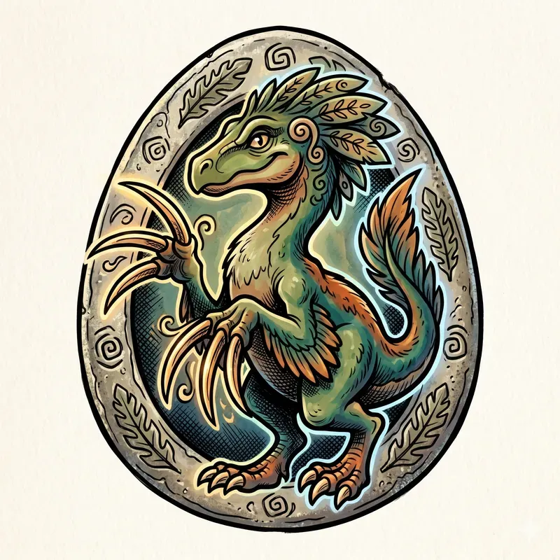 Playful Dinosaur Emblems