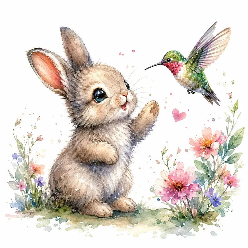 Whimsical Watercolor Animal Dreams