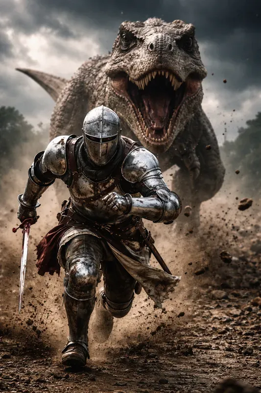 Dinosaur Chase Cinematic Scenes