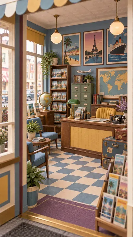 1950s City Shop Paper Craft Miniatures