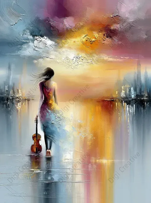 Dreamlike Reflective Oil Art