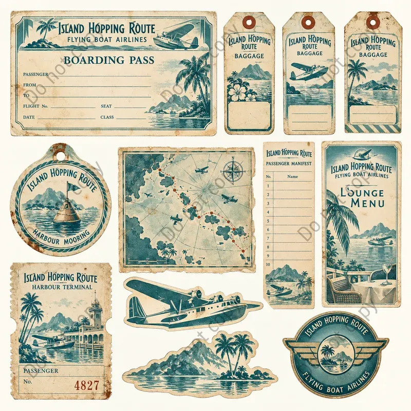 Seaplane Flying Boat Ephemera