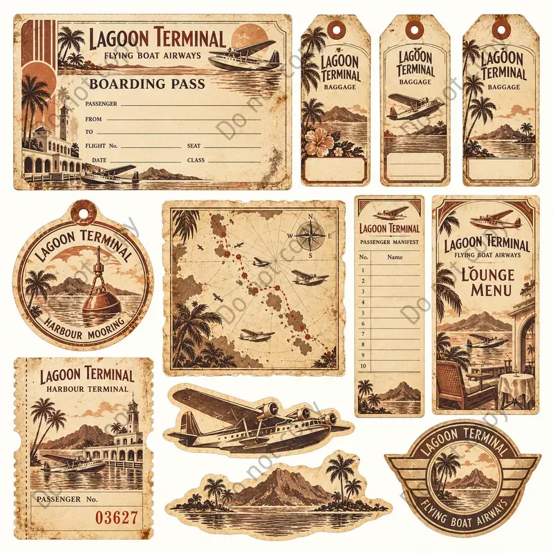 Seaplane Flying Boat Ephemera