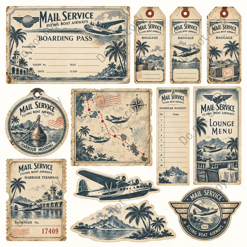 Seaplane Flying Boat Ephemera