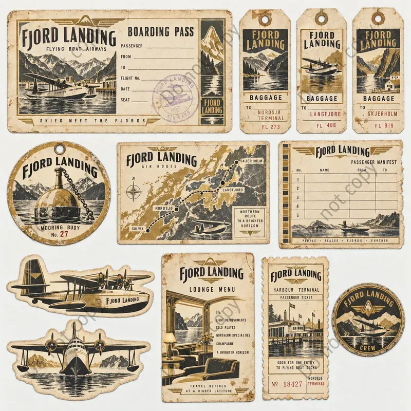 Seaplane Flying Boat Ephemera