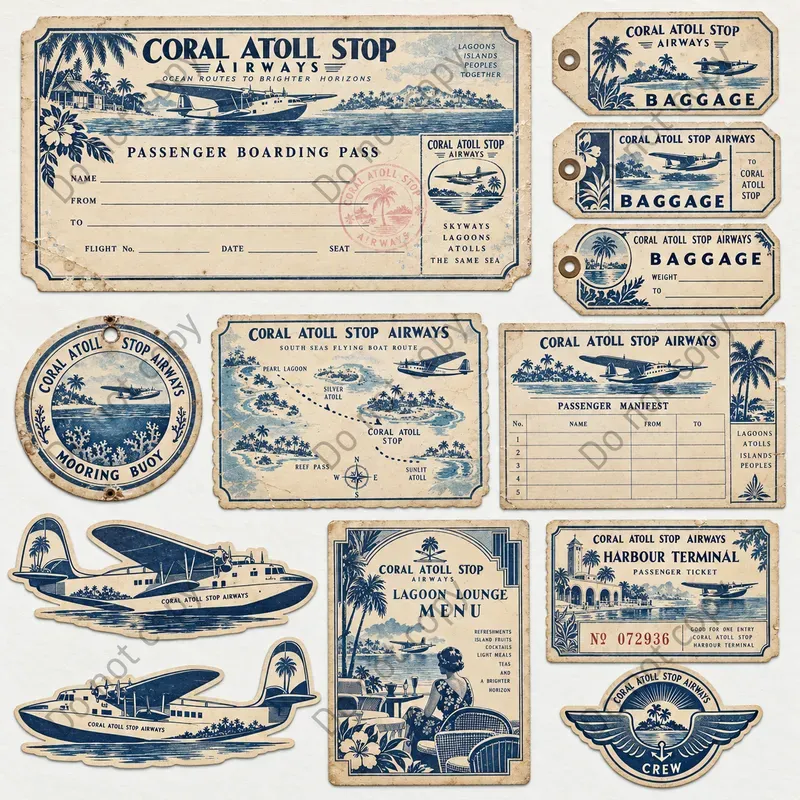 Seaplane Flying Boat Ephemera