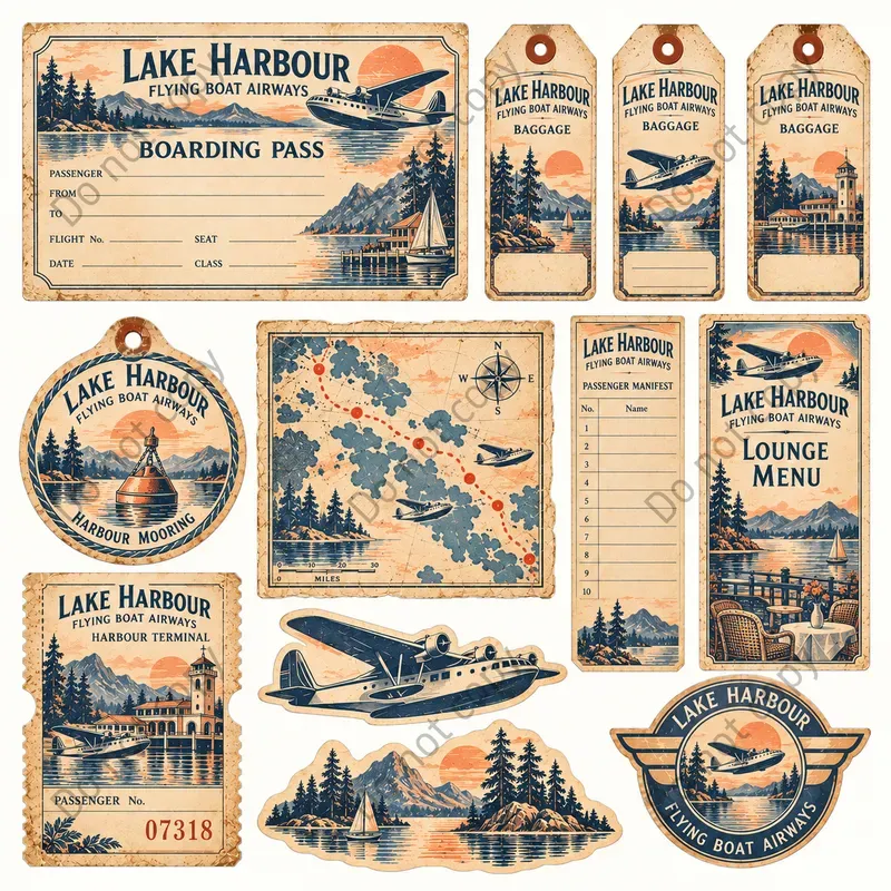 Seaplane Flying Boat Ephemera