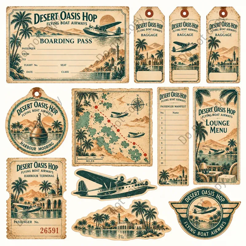Seaplane Flying Boat Ephemera