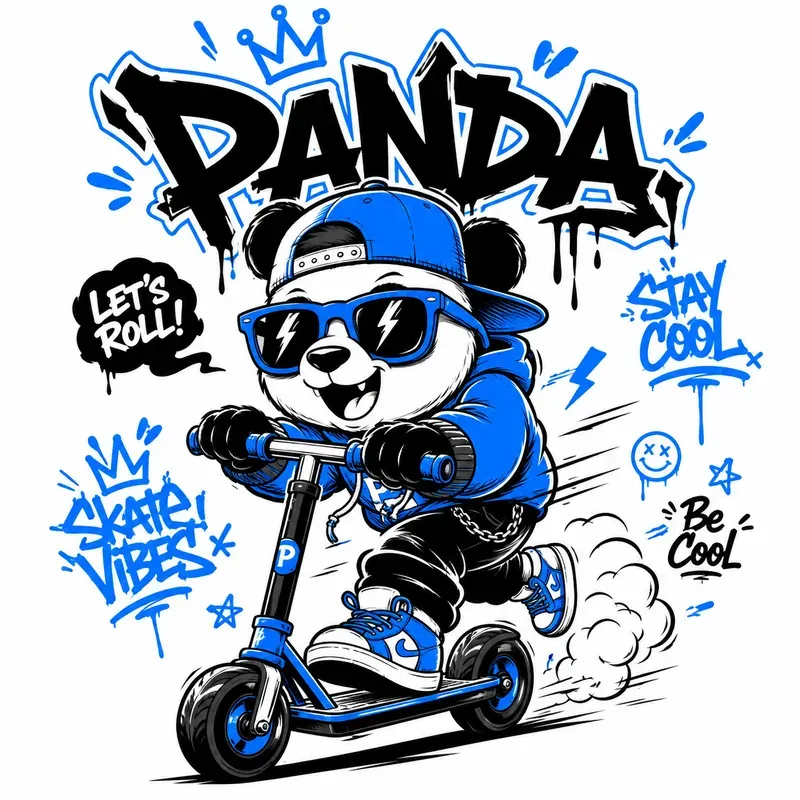 Urban Graffiti Scooter Mascots