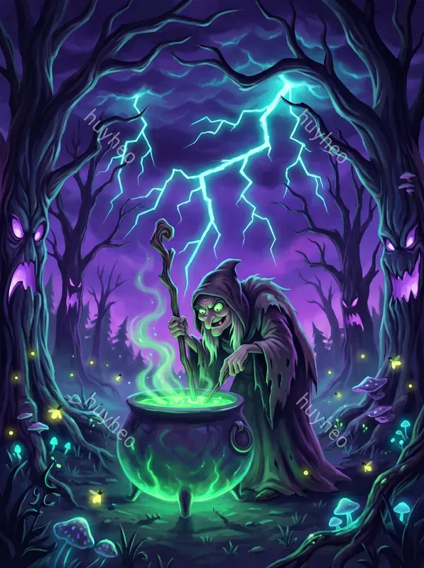 Whimsical Dark Fantasy Disney Art
