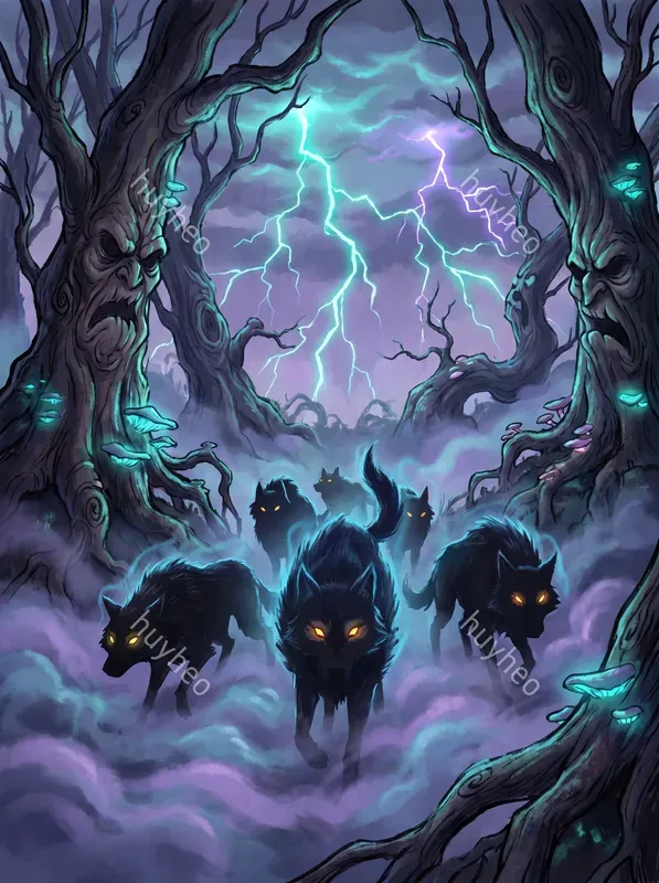 Whimsical Dark Fantasy Disney Art