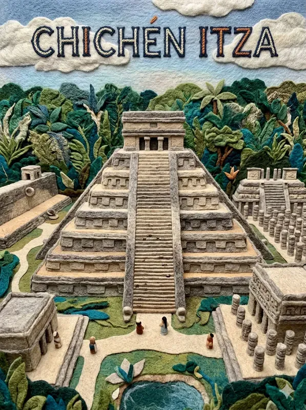 Handcrafted Wool Travel Posters