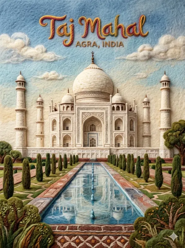 Handcrafted Wool Travel Posters