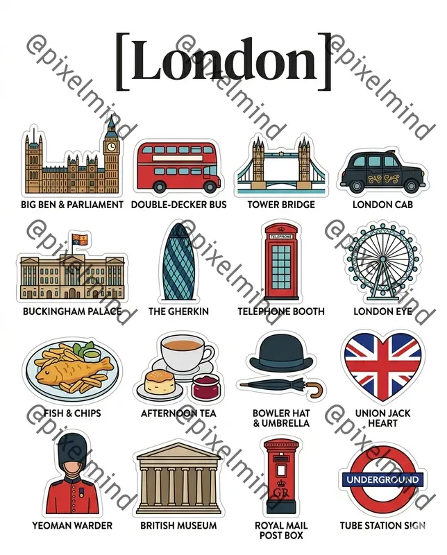 Travel City Sticker Sheets