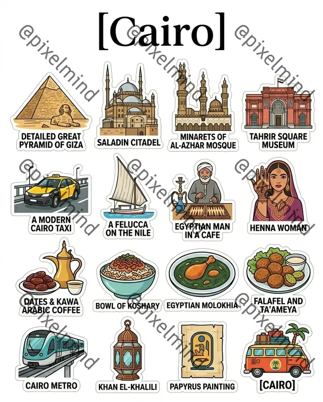 Travel City Sticker Sheets